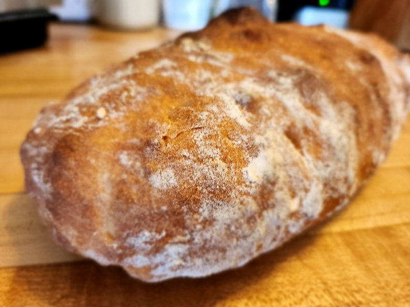 Ciabatta
Traditional Italian bread, savory and
 aromatic with a soft interior. Excellent
 for sandwiches or just on its own.